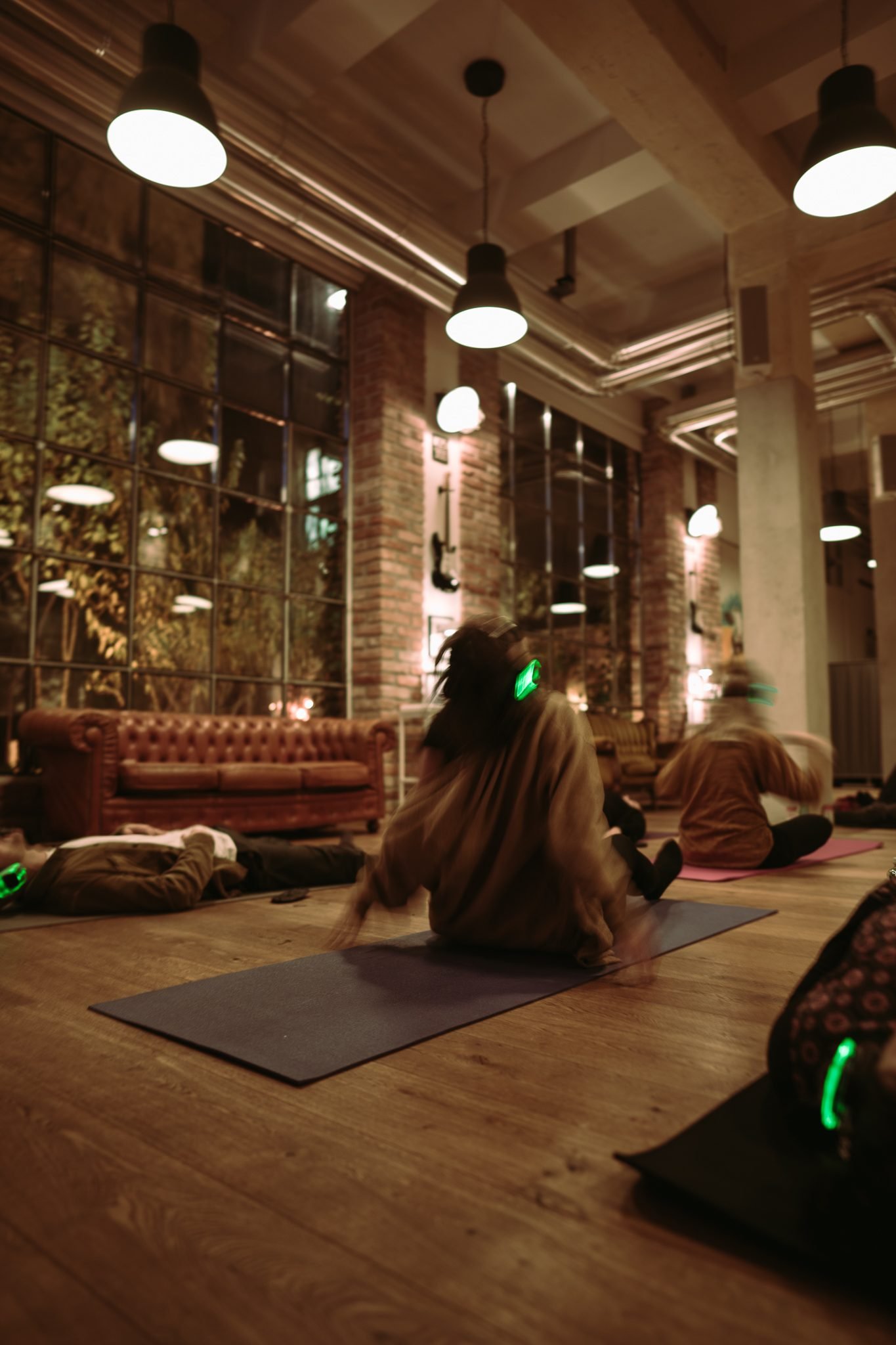 A Soul Rave venue, an industrial loft filled with the community